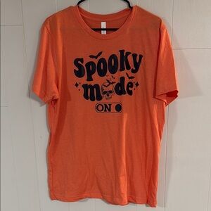 Bella Canvas Orange 'Spooky Mode' Tee